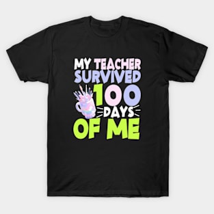 Funny School Gift 100 Days Of School T-Shirt